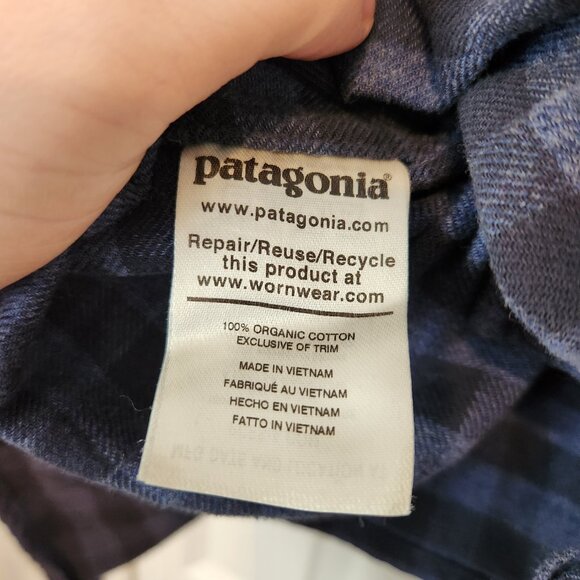 Patagonia Driving Song Flannel Shirt - Dolomite Blue - Picture 7 of 10